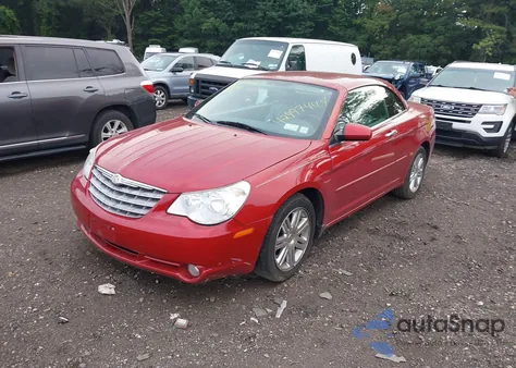 2008 Chrysler Sebring Limited z USA, uszkodzony, nr VIN 1C3LC65M78N125132
